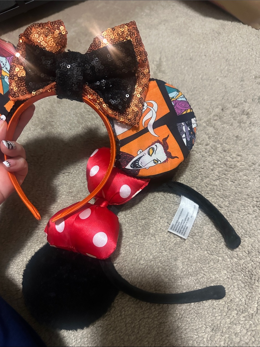 Disney ears Minnie and nightmare before Christmas